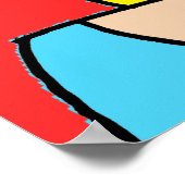 Blonde Bombshell Comic Strip Poster (Ecke)