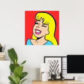 Blonde Bombshell Comic Strip Poster (Heimbüro)