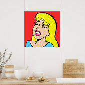 Blonde Bombshell Comic Strip Poster (Küche)