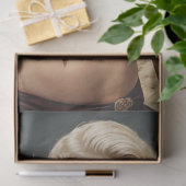 Blonde Bombshell - Edgy Button-Up Decoupage Seidenpapier (Geschenk)