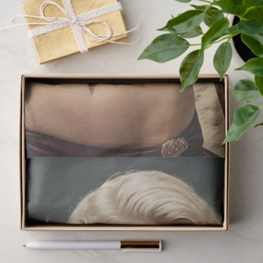 Blonde Bombshell - Edgy Button-Up Decoupage Seidenpapier (Geschenk)