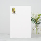 Blonde Bombshell Frau leiht sich einen Kuss Briefpapier (Stehend Vorderseite)