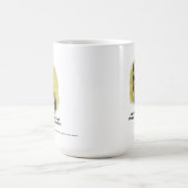 Blonde Bombshell Frau leiht sich einen Kuss Kaffeetasse (Mittel)