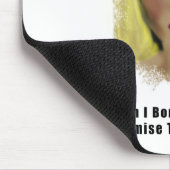 Blonde Bombshell Frau leiht sich einen Kuss Mousepad (Ecke)