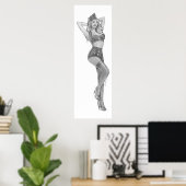 Blonde Bombshell Poster (Heimbüro)