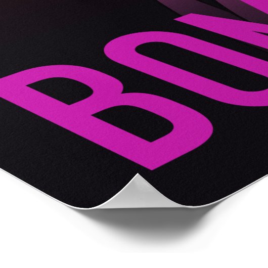 Blonde Bombshell Poster (Ecke)