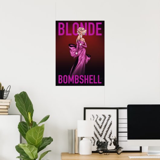 Blonde Bombshell Poster (Heimbüro)