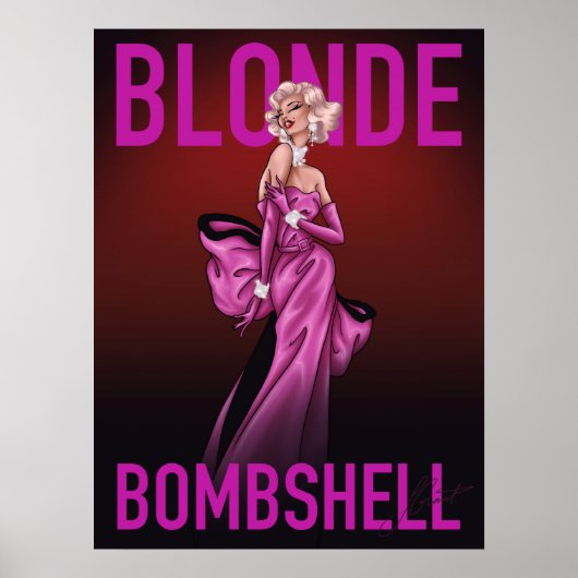 Blonde Bombshell Poster (Vorne)