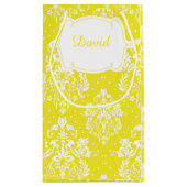 Blonde Boy First Communion Damask Kleine Geschenktüte (Rückseite)