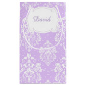 Blonde Boy First Communion Damask Kleine Geschenktüte (Rückseite)