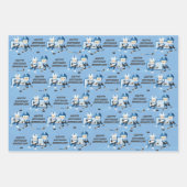 Blonde Boy Hockey Personalisiert Geschenkpapier Set (Vorderseite)