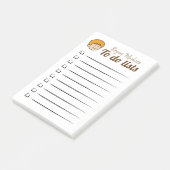 Blonde Boy To do lists Post-it Klebezettel (angewinkelt)