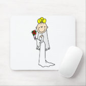 Blonde Braut-Mauspad Mousepad (Mit Mouse)