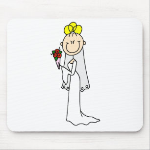 Blonde Braut-Mauspad Mousepad