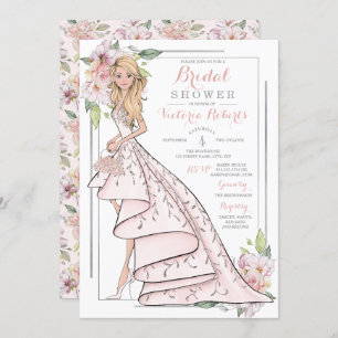 Blonde Bride Brautparty Einladung