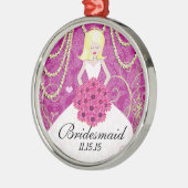 Blonde Bridesmaid gibt dir die Wahl zwischen Farbe Silbernes Ornament (Links)