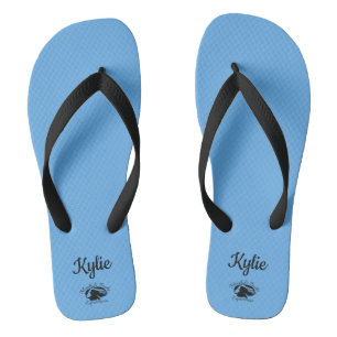 Blonde & Broke - Flip Flops - Schwarzes Logo Badesandalen