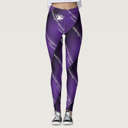 Blonde & Broke - FPH-Leggings - Weißes Logo Leggings (Vorderseite)