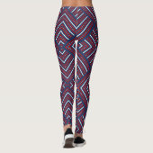 Blonde & Broke - Gemusterte Leggings - Weißes Logo (Rückseite)