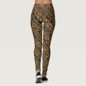 Blonde & Broke - Gemusterte Leggings - Weißes Logo (Rückseite)