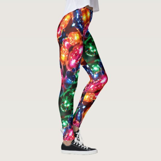 Blonde & Broke - gemusterte Leggings - weißes Logo (Rechts)