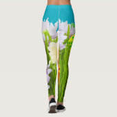 Blonde & Broke - Gemusterte Leggings - Weißes Logo (Rückseite)