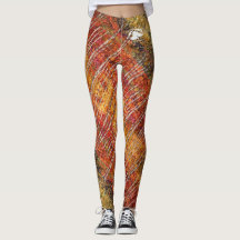 Blonde & Broke - Gemusterte Leggings - Weißes Logo