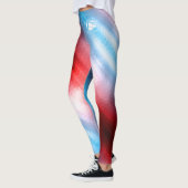 Blonde & Broke - Gemusterte Leggings - Weißes Logo (Links)