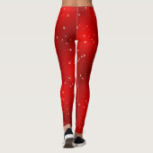 Blonde & Broke - Gemusterte Leggings - Weißes Logo (Rückseite)