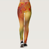 Blonde & Broke - Gemusterte Leggings - Weißes Logo (Rückseite)