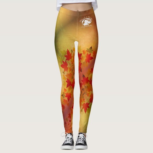 Blonde & Broke - Gemusterte Leggings - Weißes Logo (Vorderseite)