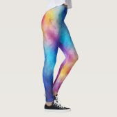 Blonde & Broke - Gemusterte Leggings - Weißes Logo (Rechts)