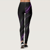 Blonde & Broke - Gemusterte Leggings - Weißes Logo (Rückseite)