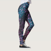 Blonde & Broke - Gemusterte Leggings - Weißes Logo (Rechts)