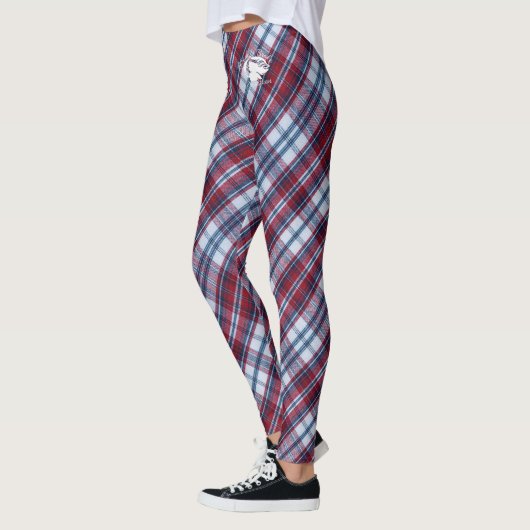 Blonde & Broke - Gemusterte Leggings - Weißes Logo (Links)