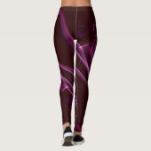 Blonde & Broke - Gemusterte Leggings - Weißes Logo (Rückseite)