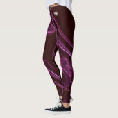 Blonde & Broke - Gemusterte Leggings - Weißes Logo (Links)