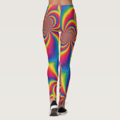 Blonde & Broke - Gemusterte Leggings - Weißes Logo (Rückseite)