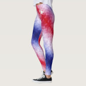 Blonde & Broke - Gemusterte Leggings - Weißes Logo (Links)