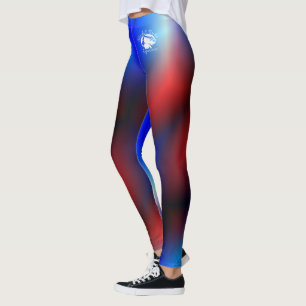 Blonde & Broke - Gemusterte Leggings - Weißes Logo