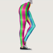 Blonde & Broke - Gemusterte Leggings - Weißes Logo (Rechts)
