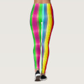 Blonde & Broke - Gemusterte Leggings - Weißes Logo (Rückseite)