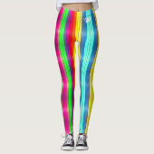 Blonde & Broke - Gemusterte Leggings - Weißes Logo (Vorderseite)