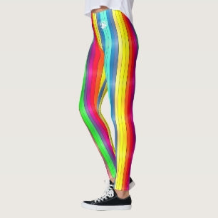 Blonde & Broke - Gemusterte Leggings - Weißes Logo