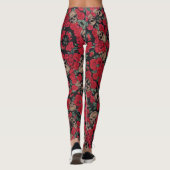 Blonde & Broke - Gemusterte Leggings - Weißes Logo (Rückseite)