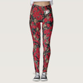 Blonde & Broke - Gemusterte Leggings - Weißes Logo (Vorderseite)