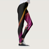 Blonde & Broke - Gemusterte Leggings - Weißes Logo (Rechts)