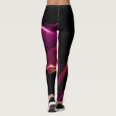 Blonde & Broke - Gemusterte Leggings - Weißes Logo (Rückseite)