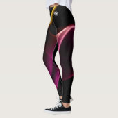 Blonde & Broke - Gemusterte Leggings - Weißes Logo (Links)