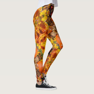 Blonde & Broke - Gemusterte Leggings - Weißes Logo